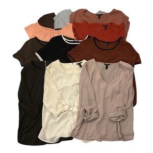 FOREVER 21 Bundle (11) Work Tops, size M